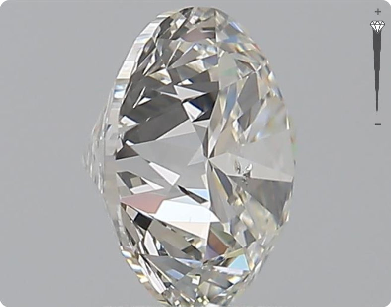 Diamant naturel 2,00 carats GIA | Couleur G | Pureté SI2 | Taille ronde | TB EX TB #D10372