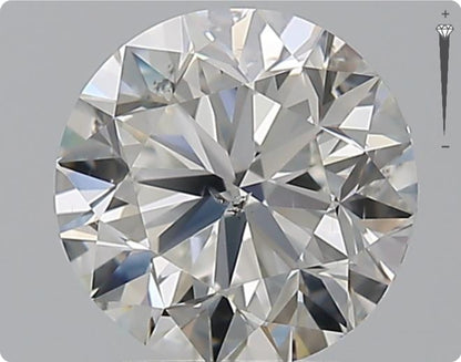 Diamant naturel 2,00 carats GIA | Couleur G | Pureté SI2 | Taille ronde | TB EX TB #D10372