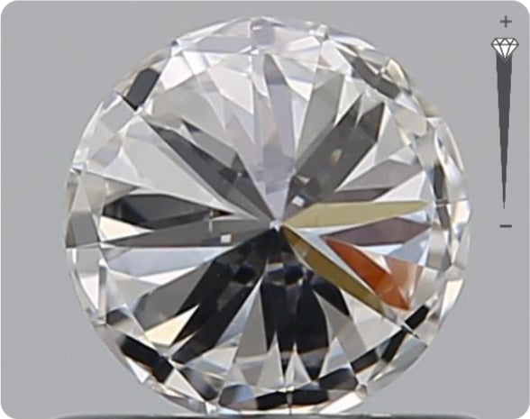 Natural 0.50ct GIA Diamond | Color D | Clarity VS1 | Round Cut | EX EX VG #D10374