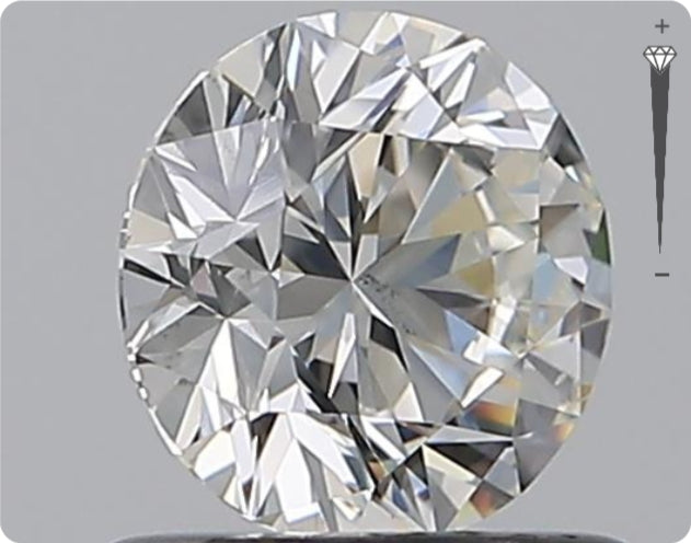Diamant naturel 0.75ct GIA | Couleur E | Pureté SI1 | Taille ronde | EX EX EX #D10377