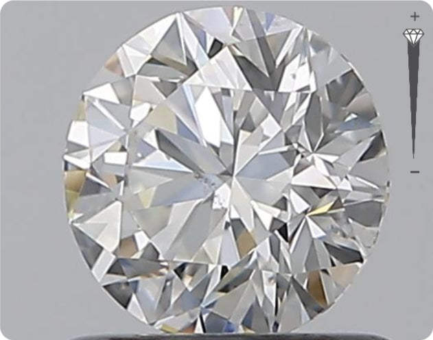 Diamant naturel 0.75ct GIA | Couleur E | Pureté SI1 | Taille ronde | EX EX EX #D10377