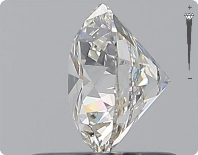 Diamant naturel 0.75ct GIA | Couleur E | Pureté SI1 | Taille ronde | EX EX EX #D10377