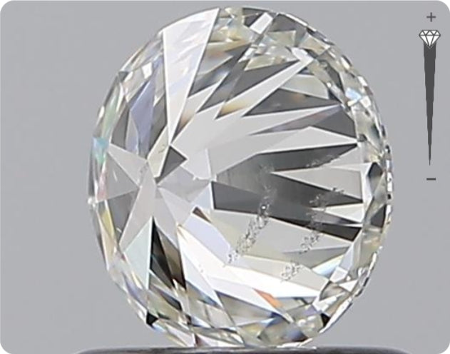 Diamant naturel 0.75ct GIA | Couleur E | Pureté SI1 | Taille ronde | EX EX EX #D10377