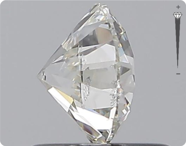 Diamant naturel 0.75ct GIA | Couleur E | Pureté SI1 | Taille ronde | EX EX EX #D10377