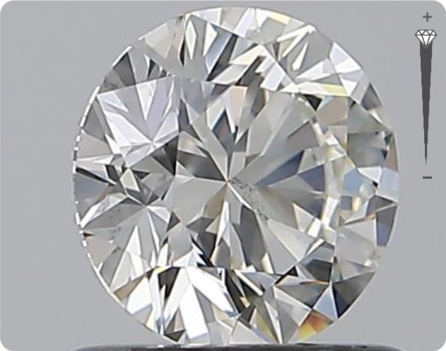 Diamant naturel 0.75ct GIA | Couleur E | Pureté SI1 | Taille ronde | EX EX EX #D10377