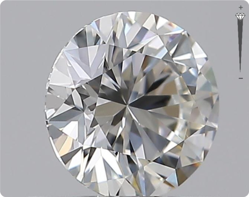 Natural 0.59ct GIA Diamond | Color G | Clarity VVS1 | Round Cut | EX EX EX #D10378