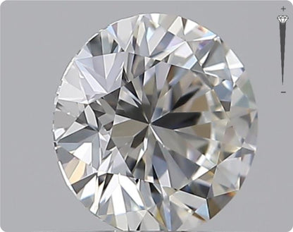 Natural 0.59ct GIA Diamond | Color G | Clarity VVS1 | Round Cut | EX EX EX #D10378