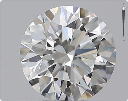 Natural 0.59ct GIA Diamond | Color G | Clarity VVS1 | Round Cut | EX EX EX #D10378