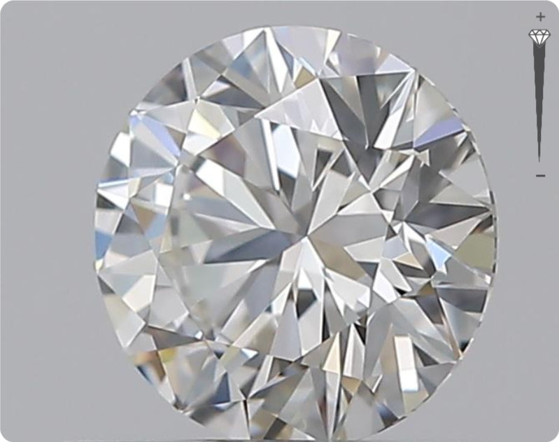 Natural 0.59ct GIA Diamond | Color G | Clarity VVS1 | Round Cut | EX EX EX #D10378