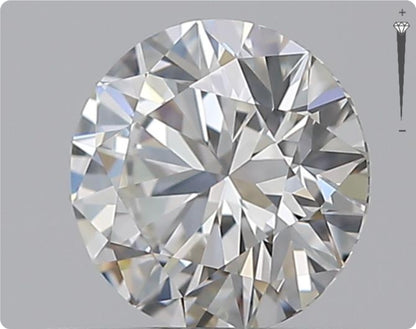 Natural 0.59ct GIA Diamond | Color G | Clarity VVS1 | Round Cut | EX EX EX #D10378