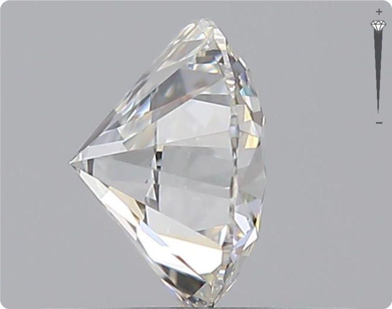 Natural 0.59ct GIA Diamond | Color G | Clarity VVS1 | Round Cut | EX EX EX #D10378