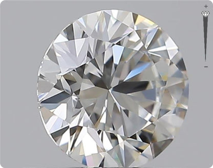 Natural 0.59ct GIA Diamond | Color G | Clarity VVS1 | Round Cut | EX EX EX #D10378