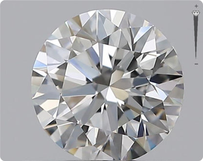 Natural 0.59ct GIA Diamond | Color G | Clarity VVS1 | Round Cut | EX EX EX #D10378