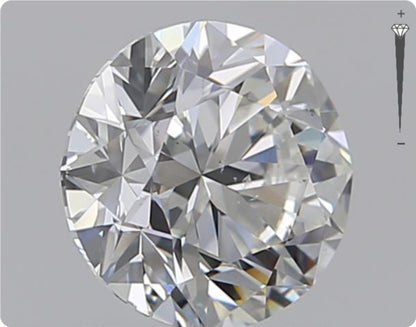 Diamant naturel GIA 0.90ct | Couleur G | Pureté SI1 | Coupe ronde | VG EX VG #D10379
