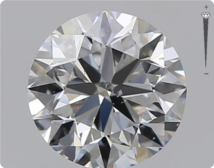 Diamant naturel GIA 0.90ct | Couleur G | Pureté SI1 | Coupe ronde | VG EX VG #D10379