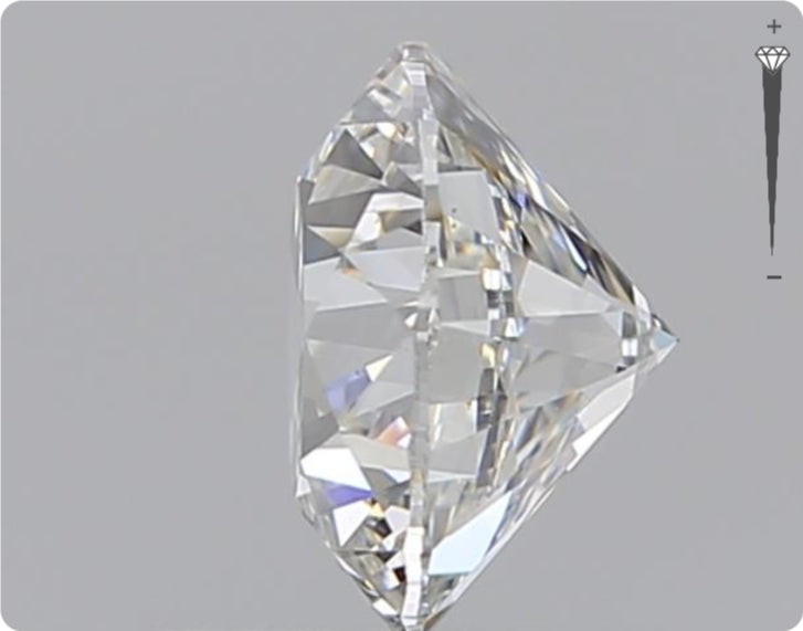 Diamant naturel GIA 0.90ct | Couleur G | Pureté SI1 | Coupe ronde | VG EX VG #D10379