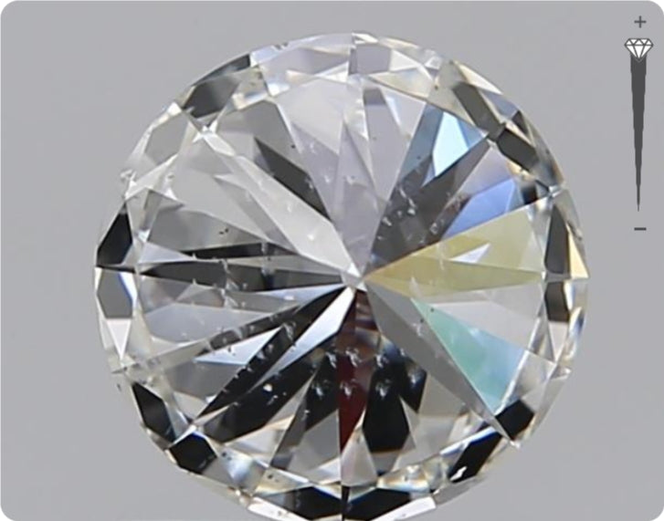 Diamant naturel GIA 0.90ct | Couleur G | Pureté SI1 | Coupe ronde | VG EX VG #D10379
