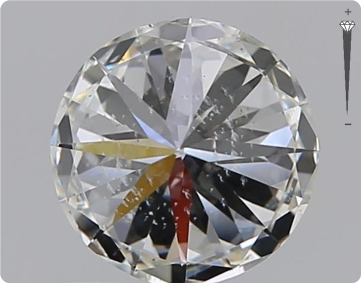 Diamant naturel GIA 0.90ct | Couleur G | Pureté SI1 | Coupe ronde | VG EX VG #D10379