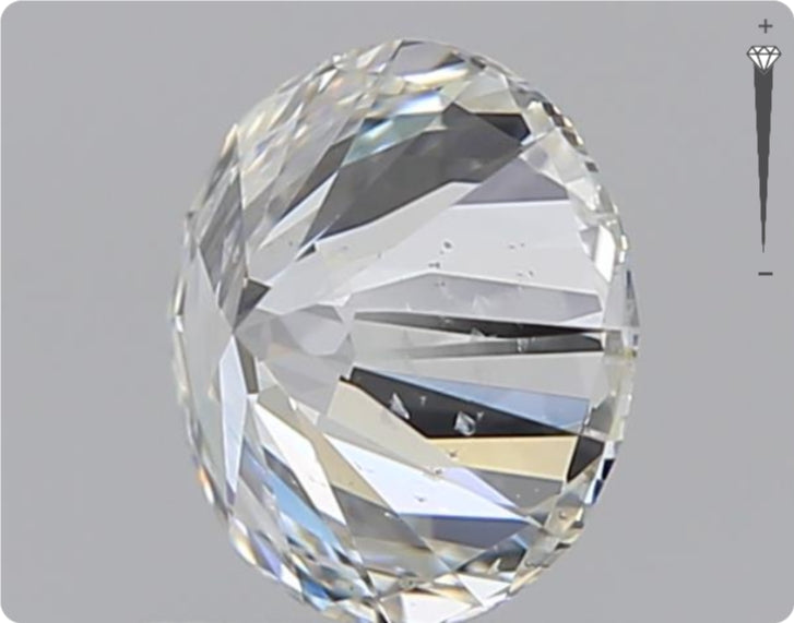 Diamant naturel GIA 0.90ct | Couleur G | Pureté SI1 | Coupe ronde | VG EX VG #D10379