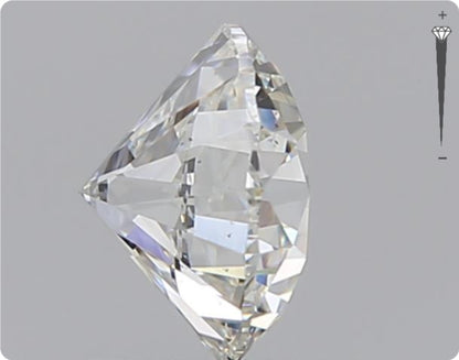 Diamant naturel GIA 0.90ct | Couleur G | Pureté SI1 | Coupe ronde | VG EX VG #D10379