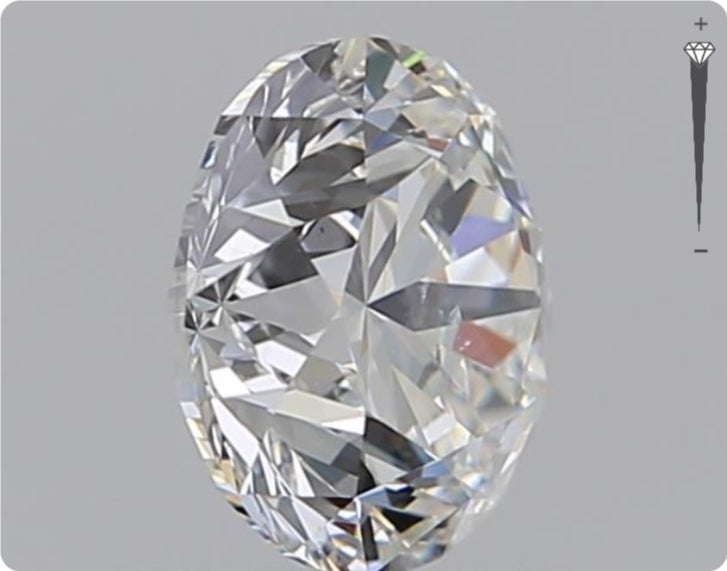 Diamant naturel GIA 0.90ct | Couleur G | Pureté SI1 | Coupe ronde | VG EX VG #D10379