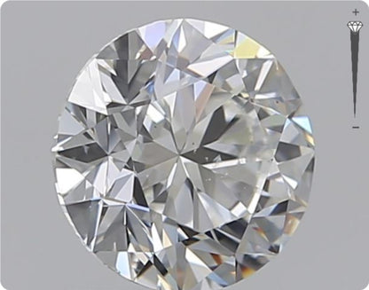 Diamant naturel GIA 0.90ct | Couleur G | Pureté SI1 | Coupe ronde | VG EX VG #D10379