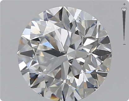 Diamant naturel GIA 0.90ct | Couleur G | Pureté SI1 | Coupe ronde | VG EX VG #D10379