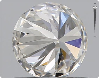 Diamant naturel de 0.59 ct GIA | Couleur E | Pureté VVS1 | Taille ronde | EX EX EX #D10380