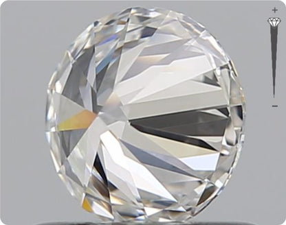 Diamant naturel de 0.59 ct GIA | Couleur E | Pureté VVS1 | Taille ronde | EX EX EX #D10380