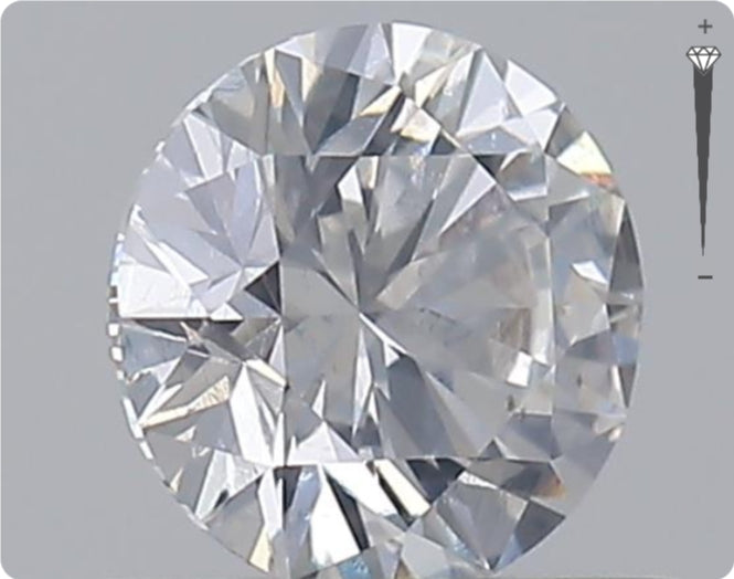 Diamant naturel GIA 0.52ct | Couleur D | Pureté SI2 | Taille ronde | TB GD TB #D10381