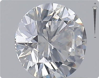 Diamant naturel GIA 0.52ct | Couleur D | Pureté SI2 | Taille ronde | TB GD TB #D10381