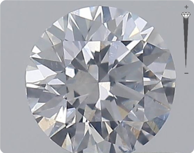 Diamant naturel GIA 0.52ct | Couleur D | Pureté SI2 | Taille ronde | TB GD TB #D10381