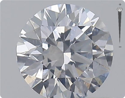 Diamant naturel GIA 0.52ct | Couleur D | Pureté SI2 | Taille ronde | TB GD TB #D10381