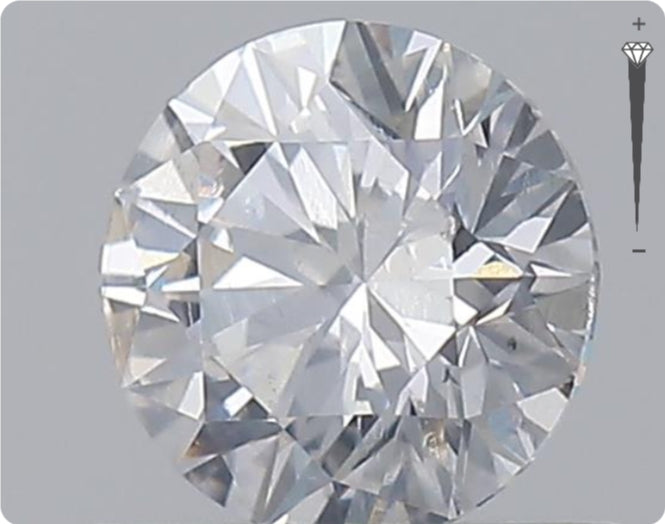 Diamant naturel GIA 0.52ct | Couleur D | Pureté SI2 | Taille ronde | TB GD TB #D10381