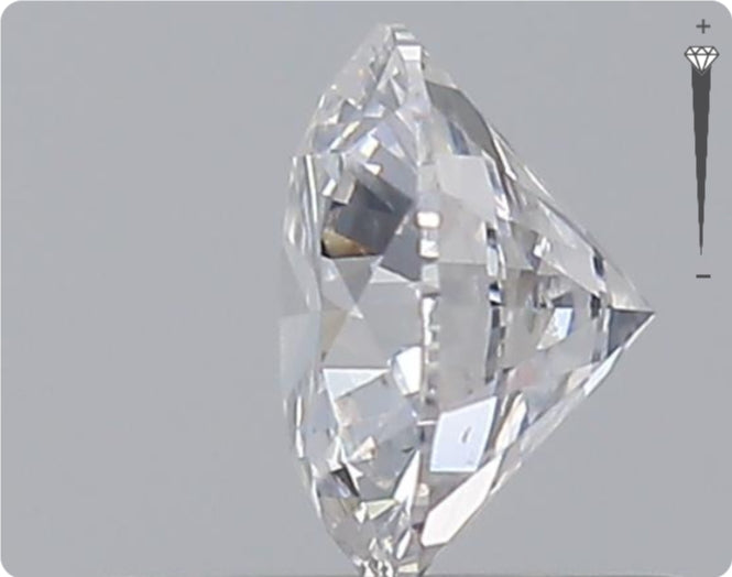 Diamant naturel GIA 0.52ct | Couleur D | Pureté SI2 | Taille ronde | TB GD TB #D10381