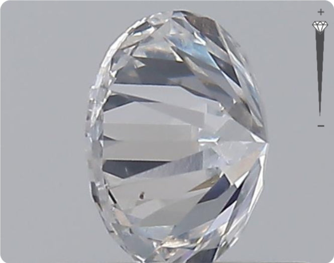 Diamant naturel GIA 0.52ct | Couleur D | Pureté SI2 | Taille ronde | TB GD TB #D10381