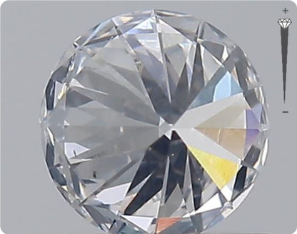 Diamant naturel GIA 0.52ct | Couleur D | Pureté SI2 | Taille ronde | TB GD TB #D10381
