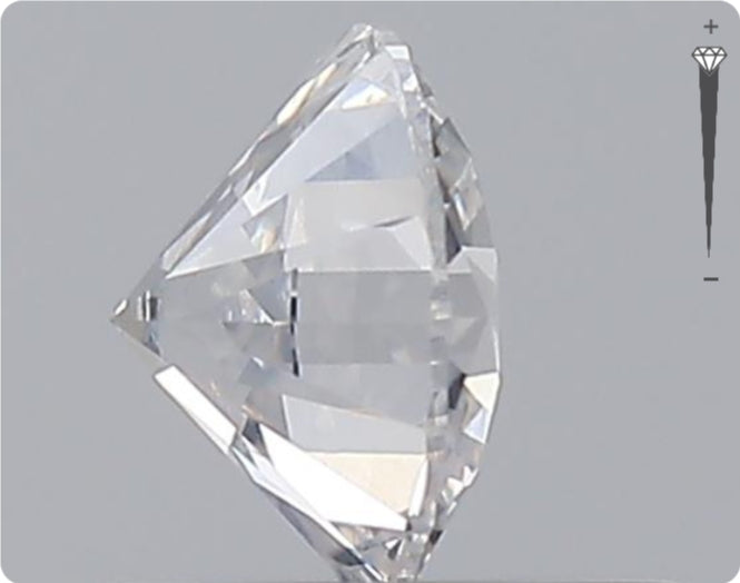 Diamant naturel GIA 0.52ct | Couleur D | Pureté SI2 | Taille ronde | TB GD TB #D10381