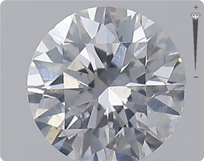 Diamant naturel GIA 0.52ct | Couleur D | Pureté SI2 | Taille ronde | TB GD TB #D10381