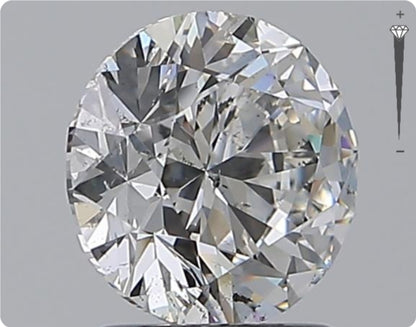 Diamant naturel 1,70 ct GIA | Couleur F | Pureté SI2 | Taille ronde | TB EX EX #D10383