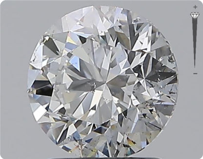 Diamant naturel 1,70 ct GIA | Couleur F | Pureté SI2 | Taille ronde | TB EX EX #D10383