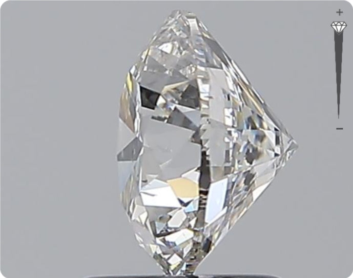 Diamant naturel 1,70 ct GIA | Couleur F | Pureté SI2 | Taille ronde | TB EX EX #D10383