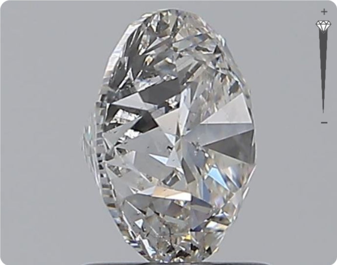 Diamant naturel 1,70 ct GIA | Couleur F | Pureté SI2 | Taille ronde | TB EX EX #D10383