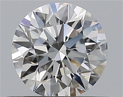 Diamant naturel GIA de 0,53 ct | Couleur F | Pureté VVS1 | Taille ronde | EX EX EX #D10384