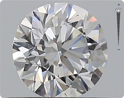 Diamant naturel GIA de 0,53 ct | Couleur F | Pureté VVS1 | Taille ronde | EX EX EX #D10384