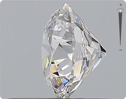 Diamant naturel GIA de 0,53 ct | Couleur F | Pureté VVS1 | Taille ronde | EX EX EX #D10384
