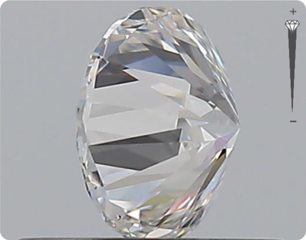 Diamant naturel GIA de 0,53 ct | Couleur F | Pureté VVS1 | Taille ronde | EX EX EX #D10384