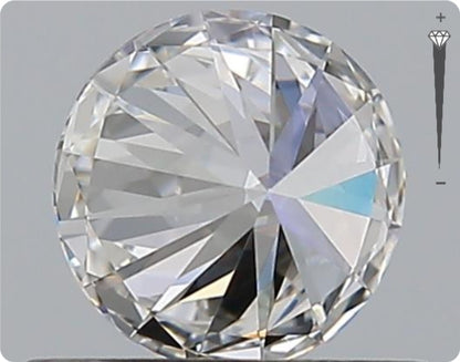 Diamant naturel GIA de 0,53 ct | Couleur F | Pureté VVS1 | Taille ronde | EX EX EX #D10384