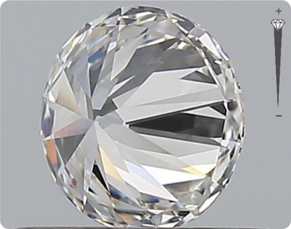 Diamant naturel GIA de 0,53 ct | Couleur F | Pureté VVS1 | Taille ronde | EX EX EX #D10384