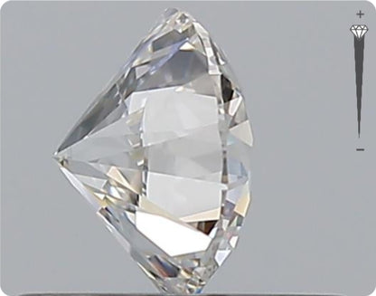 Diamant naturel GIA de 0,53 ct | Couleur F | Pureté VVS1 | Taille ronde | EX EX EX #D10384